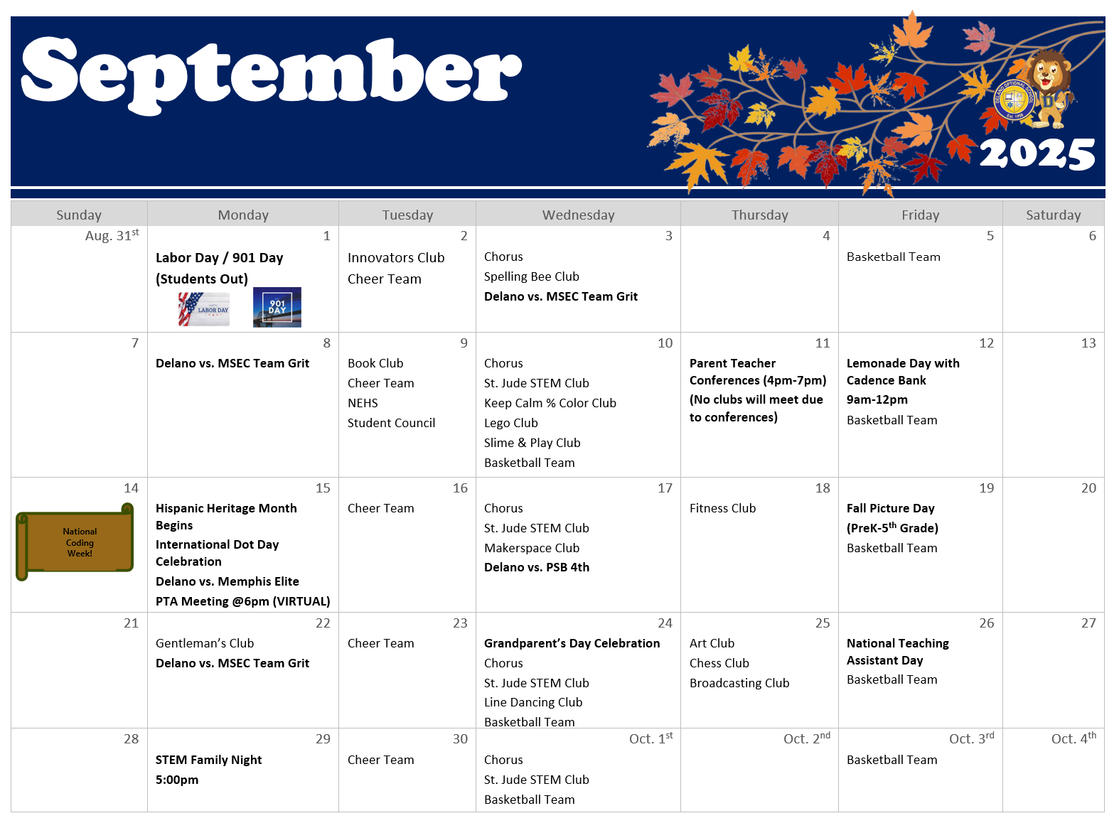 September 2025 Calendar